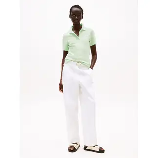 TOMMY HILFIGER - Polo verde 1985 Collection slim de piqué