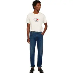 TOMMY HILFIGER - Jeans azul denton de corte recto