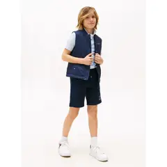 TOMMY HILFIGER - Joggers azul con bajo ajustado y logo
