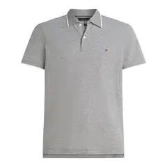 TOMMY HILFIGER - Polo verde de corte regular con logo