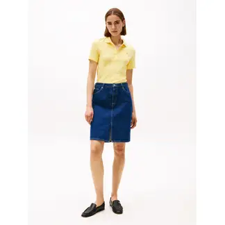 TOMMY HILFIGER - Polo amarillo 1985 Collection slim de piqué