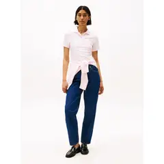 TOMMY HILFIGER - Polo rosa 1985 Collection slim de piqué