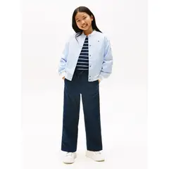 TOMMY HILFIGER - Pantalón azul de pierna ancha