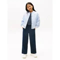TOMMY HILFIGER - Pantalón azul de pierna ancha