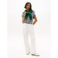 TOMMY HILFIGER - Camiseta azul oscuro de corte amplio Hilfiger Sailing