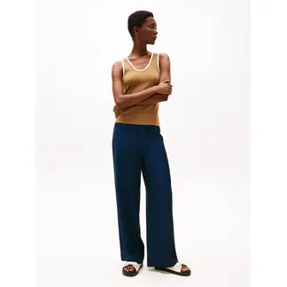 TOMMY HILFIGER - Pantalón azul holgado sin cierre