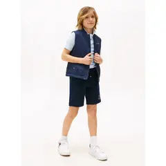 TOMMY HILFIGER - Bermudas azul con logo gráfico