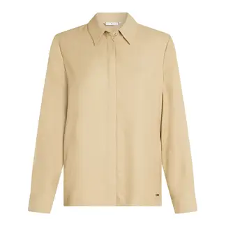 TOMMY HILFIGER - Camisa naranja de corte amplio y Tapeta oculta