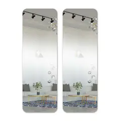 ENERGY PLUS - Set x2 Espejo Adhesivo Acrílico 30x90 cm Estilo Minimalista
