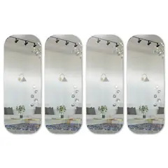 ENERGY PLUS - Set x4 Espejo Cuerpo Entero 50x150 cm Acrílico Autoadhesivo