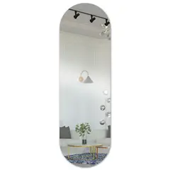 ENERGY PLUS - Espejo Acrílico Cuerpo Completo 50x150 cm Ovalado para Pared