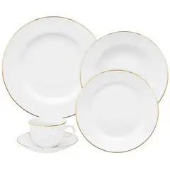 OXFORD - VAJILLA PORCELANA 30 PZAS 6 PTOS FLAMINGO SOFIA