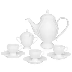VAJILLA CAFE PORCELANA 14 PZS BLANCO