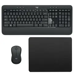 LOGITECH - Combo Inalámbrico Mk540 Advanced + Pad Mouse Small