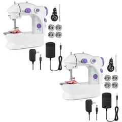 ENERGY PLUS - Set x2 Máquina de Coser Mini Eléctrica Portátil Accesorios