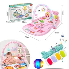 GENERICO - Gimnasio Piano Bebe Musical Tapete Con Sonido Giratorio AZUL