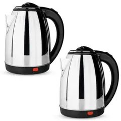CHEF MASTER - Set x2 Hervidor Agua Eléctrico 2L Acero Apagado Automático