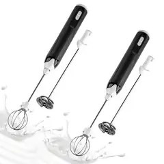 CHEF MASTER - Set x2 Batidor Eléctrico Portátil Recargable Doble con USB
