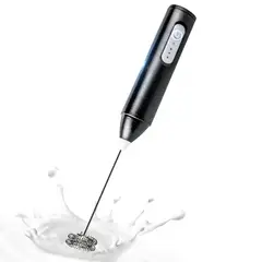 CHEF MASTER - Batidor Eléctrico Portátil USB-C para Leche Café y Matcha