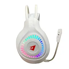 GENERICO - Audífonos Diadema Gaming RGB Jertech HG01 Scout Blancos
