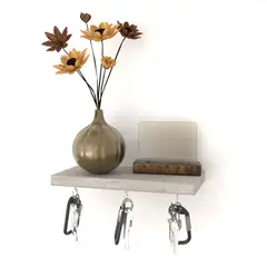 GENERICO - Repisa Perchero Llaves P-01 Decoración Hogar Moderna Color Chantilli