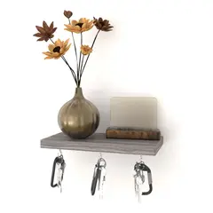 GENERICO - Repisa Perchero Llaves P-01 Decoración Hogar Moderna Color Humo