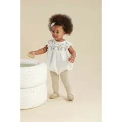 BABY SAMUU - Mameluco Floral - Luciana