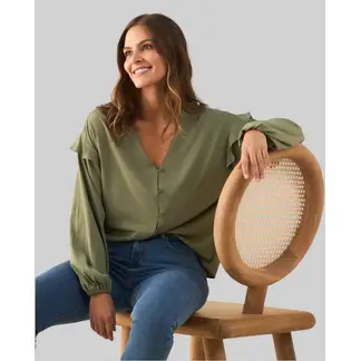 ESPRIT - Camisa Mujer con Bolero en Hombros
