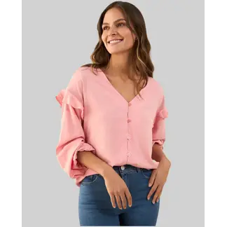 ESPRIT - Camisa Mujer con Bolero en Hombros