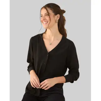 ESPRIT - Camisa Mujer con Escote en V
