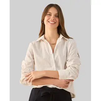 ESPRIT - Camisa Mujer Clásica Manga Larga