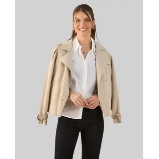 ESPRIT - Camisa Mujer con Detalle Bordado en la Espalda