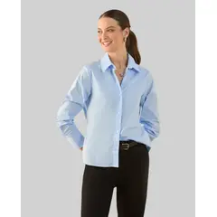 ESPRIT - Camisa Mujer con Detalle Bordado en la Espalda