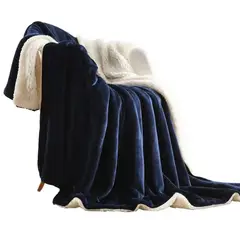 GENERICO - Cobija Sherpa Ovejera Premium Cama King 240x260