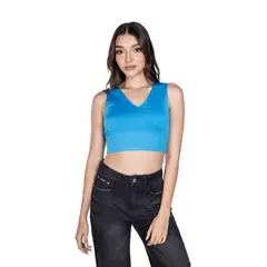 DREAMER - Top Basic Cuello V Para Mujer