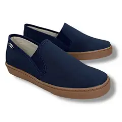 XIAN SHOES - Mocasines hombre azul turqui suela cafe b399
