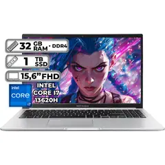 ASUS - PORTÁTIL X1502VA-NJ893 INTEL CORE I7-13620H 32GB RAM 1TB SSD 156 FHD COOL SILVER