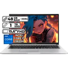 ASUS - PORTÁTIL INTEL CORE I7-13620H 48GB RAM 1TB SSD 156 FHD COOL SILVER