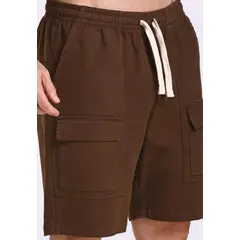 BELIFE - Bermuda cargo café en algodón para hombre