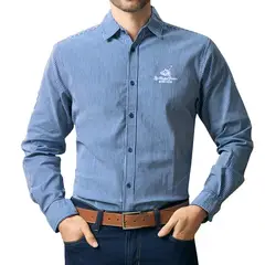 CROYDON - Camisa Duvan Azul para Hombre
