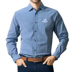CROYDON - Camisa Duvan Azul para Hombre