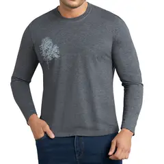 CROYDON - Camibuzo Simon Estampado Gris para Hombre