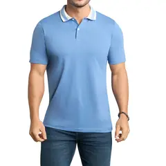 CROYDON - Camiseta Polo Pedro Azul para Hombre