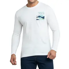 CROYDON - Camibuzo Antonio Estampado Blanco para Hombre