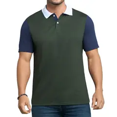 CROYDON - Camiseta Polo Sam Verde Militar para Hombre