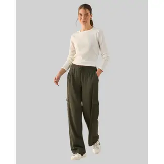ESPRIT - Pantalón para Mujer Tela Fuida y Elástico