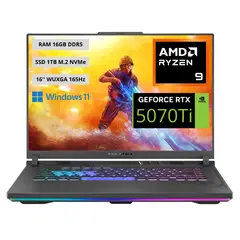 ASUS - Portatil Gamer Rog Strix AMD Ryzen 9-8940HX RAM 16GB SSD 1TB RTX 5070Ti 12GB