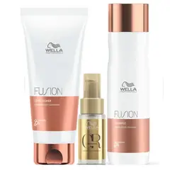 WELLA - Kit Fusion Shampoo Acondicionador Oleo