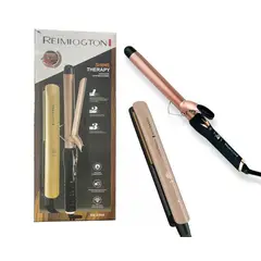 GENERICO - Combo Keratina Pinza Rizadora Sencilla + Plancha