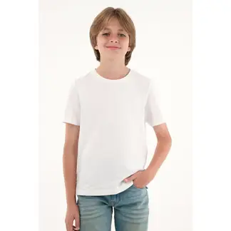 TENNIS - Camiseta blanca con mini raqueta bordada para niño